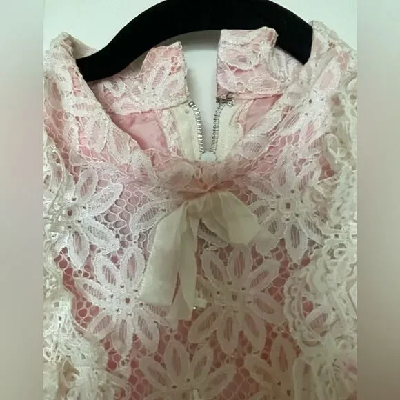 Vintage white dress lace - Picture 9 of 16